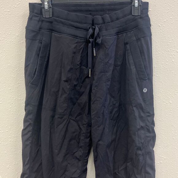 Lululemon fleece lined dance studio black joggers size 10 Gorpcore Baggy #722 - Picture 9 of 9